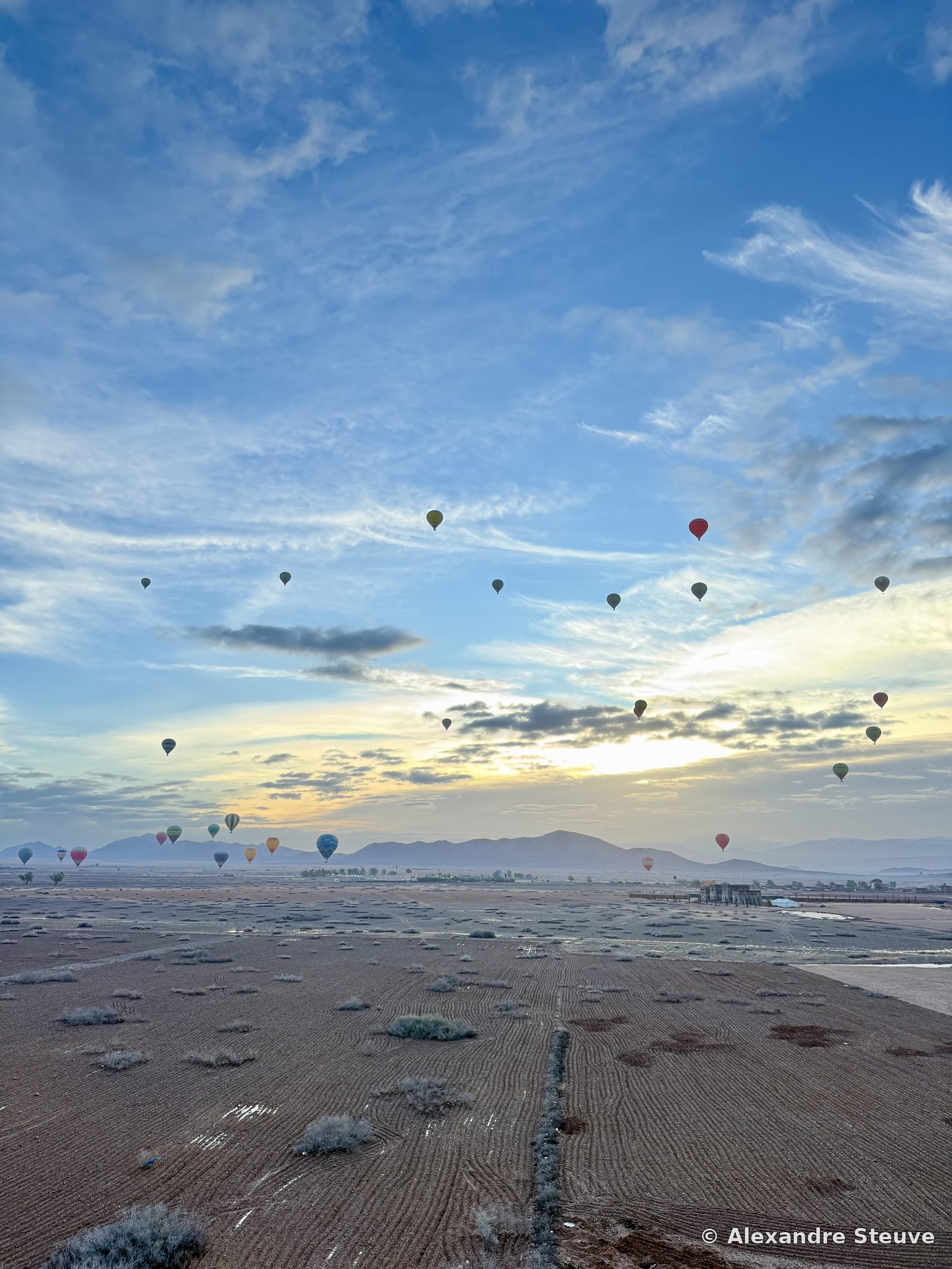 Montgolfières au-dessus de Marrakech